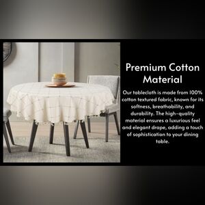 55 in cream tablecloth ONLY 1 LEFT!!!